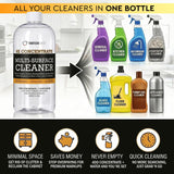 Thirteen Chefs 8X Multi-Surface Cleaner Concentrate - Makes 1 Gallon of Cleaner for Kitchen and Bath - Safe for Granite and Quartz Countertops - 16oz