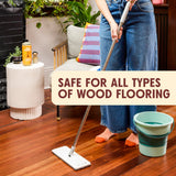 Aunt Fannie's Ultra Concentrated Hardwood Floor Cleaner, Vinegar-Free Plant Based Hardwood Floor Cleaner for Mopping, Bright Lemon Scent, 32 oz. (Pack