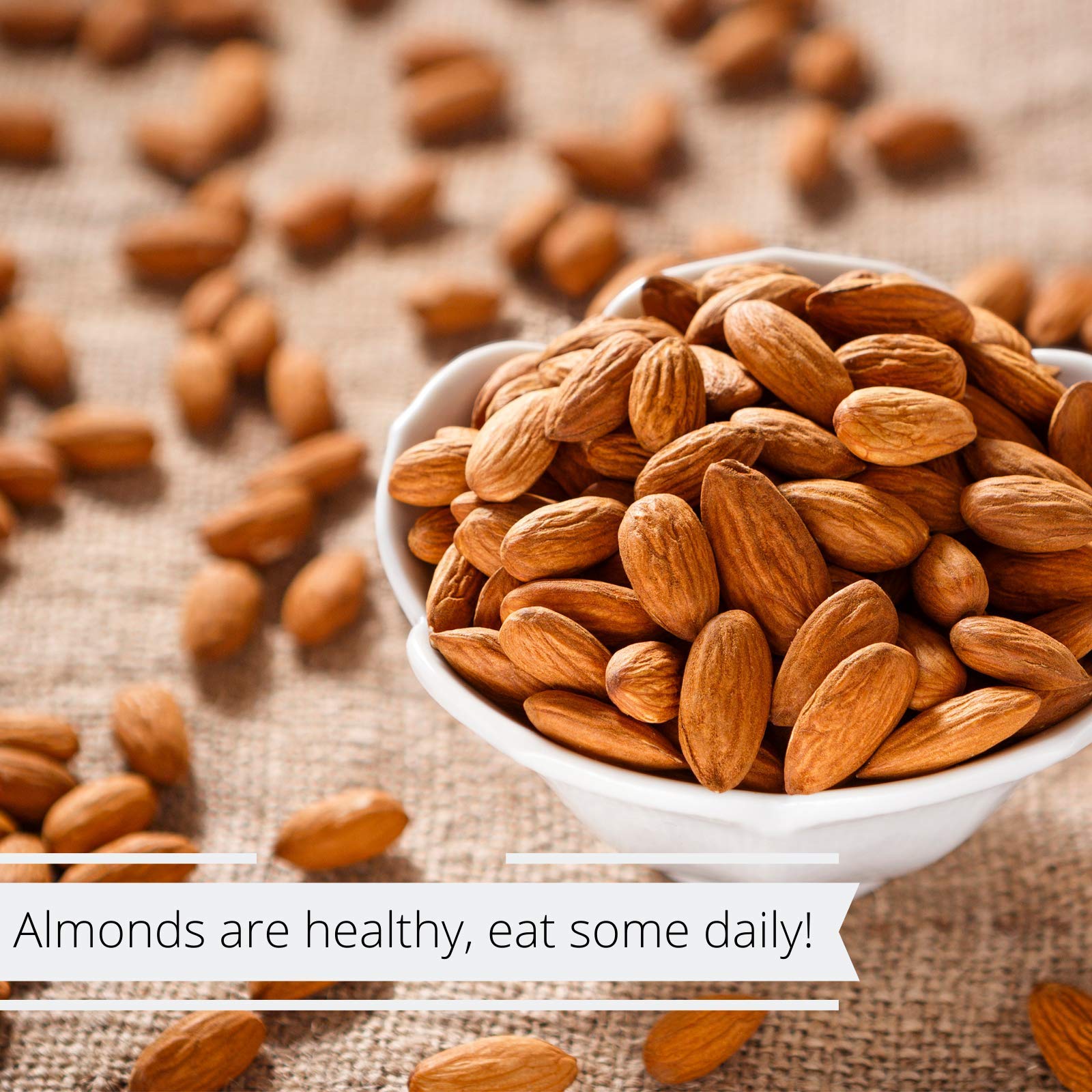 Gourmet Whole Raw Almonds by Its Delish Bulk (2 lbs)