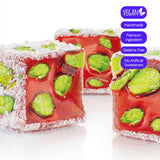 HazerBaba Turkish Delight Pistachio Candy, Pomegranate, 4.4oz (Pack of 1)