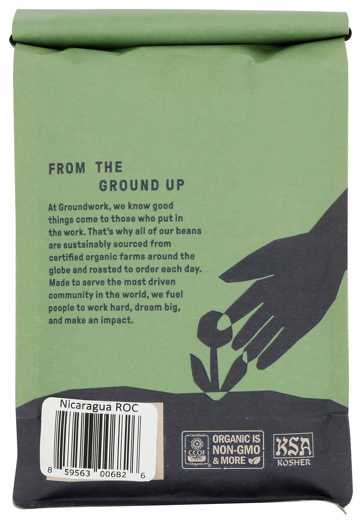 Groundwork Coffee Co Organic Nicaragua Medium Roast Coffee, 12 OZ