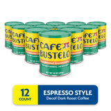 Café Bustelo, Decaffeinated Espresso Ground Coffee, 10 Oz. Can, 12 Count Case