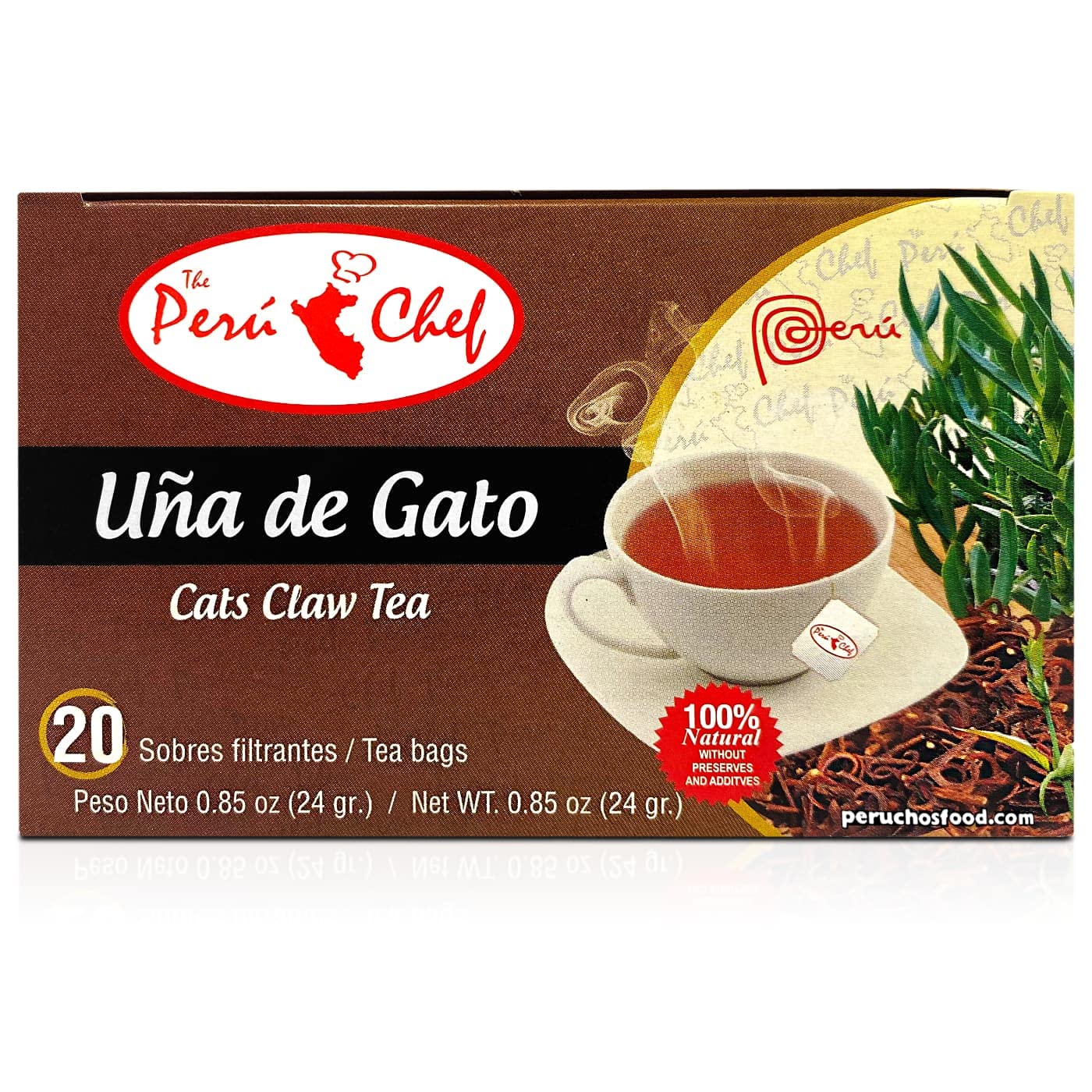 Peruchef Te Una de Gato 60 sobres | 60 tea bags Cats claw Tea 3 Pack