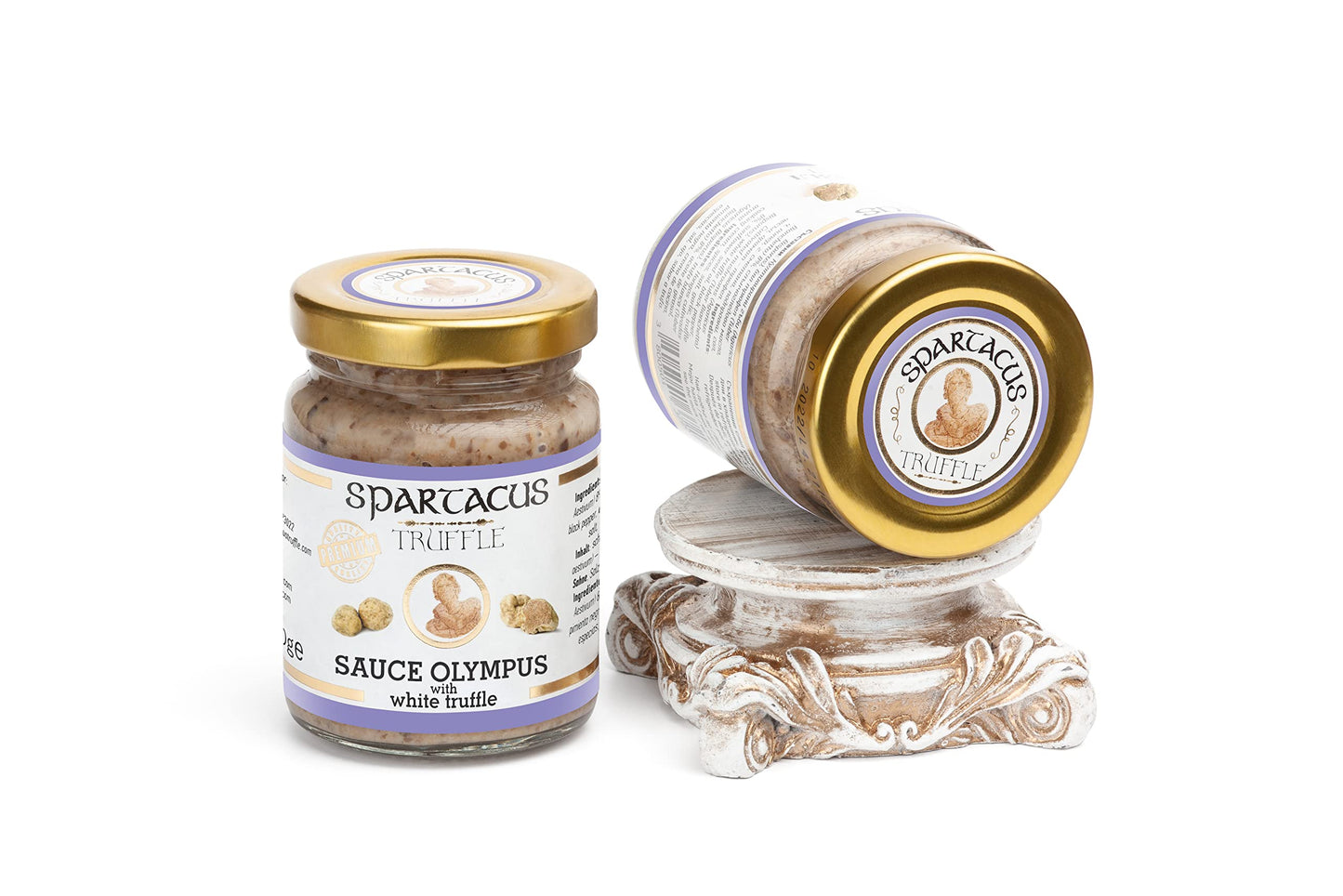 Spartacus White Olympus Truffle Sauce - Gourmet Truffle Sauce with White Truffle - Premium Sauce & Seasoning for Pasta, Meat, Potatoes & Fine Dining