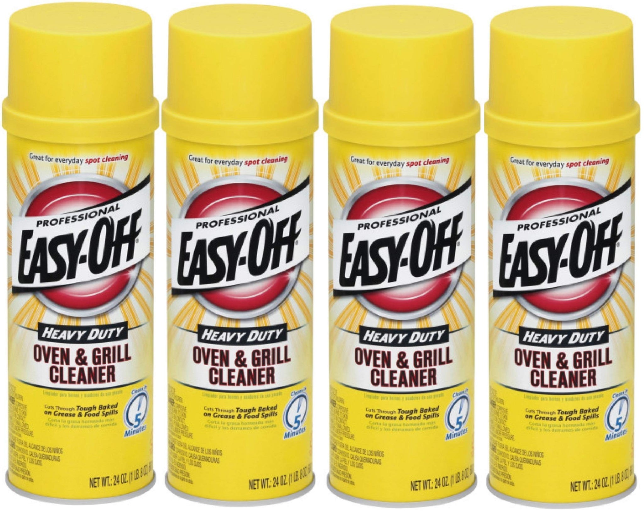Easy-Off Professional Oven & Grill Cleaner 24 oz (Pack of 4)