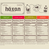 Haxan Ferments Hot Sauce Variety Pack - 4 Pack Gift Set (4 oz Each) - Tomatillo Poblano, Cherry Bomb, Serrano Roasted Garlic & Pumpkin Habanero