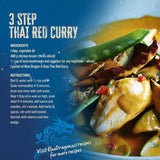 Blue Dragon 3 Step Thai Red Curry Kit - 8.9 oz (Pack of 2) - Pre-Portioned Sachets of Authentic Thai Red Curry Paste, Coconut Milk, & Aromatic Herbs