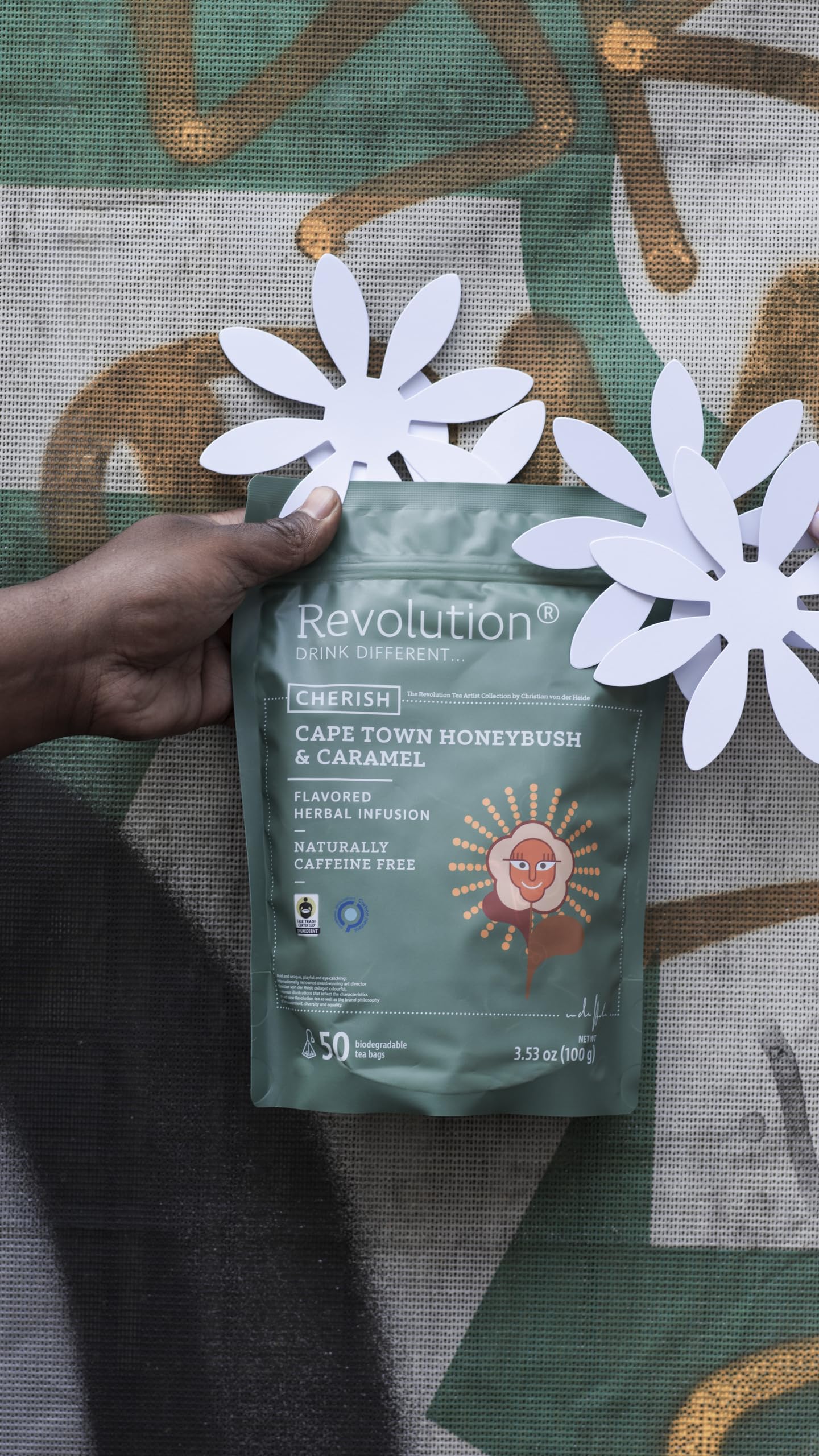 REVOLUTION TEA Honeybush Caramel Cape Town Honeybush & Caramel Tea