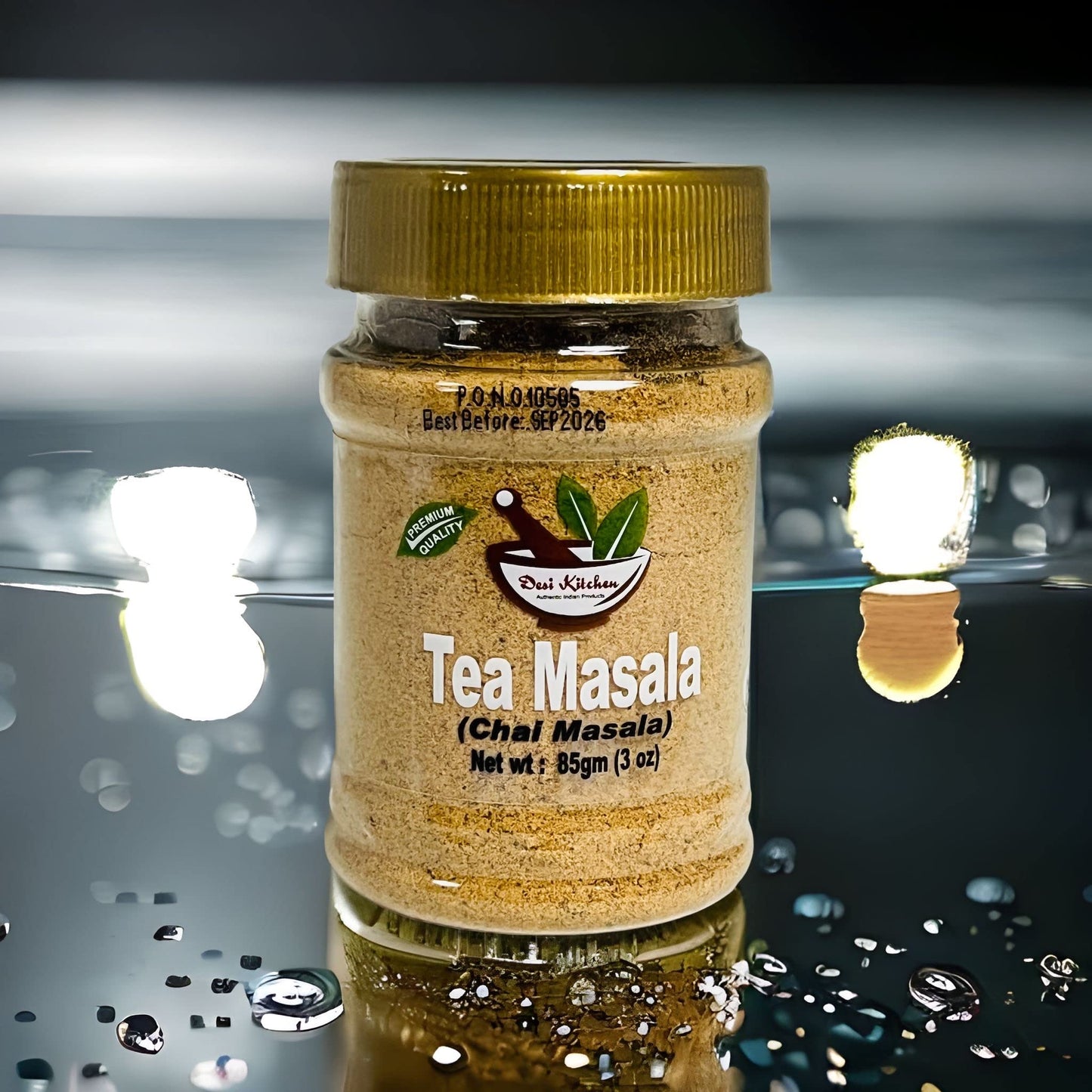 Desi Kitchen Spices All Natural | Salt Free | Vegan | NON GMO | Tea Masala (Chai Masala) 3oz (85gm)