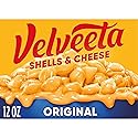 Velveeta Shells and Cheese Mac, 1 Box, for Easy Dinner or Dinner Sides, Original Flavor, Made with Real Cheese, 12 oz