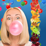 Gumball Machine For Kids 8.5" - Candy Dispenser Machine Includes 85 Gum Balls - Coin Operated Double Bubble Gum Machine And Toy Bank - Mini Gumball
