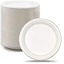 Green Earth - Natural Bagasse (Sugarcane Fiber) Tree Free 9" Paper Plate / Biodegradable / Compostable (500 Counts Disposable Plates?
