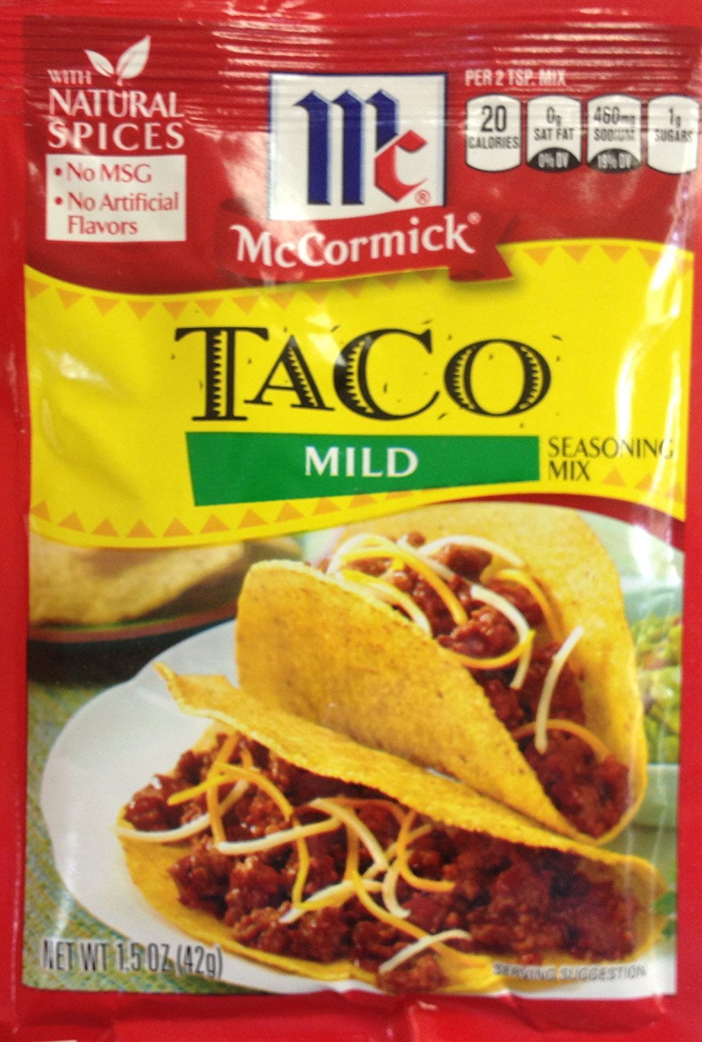 McCormick Mild TACO Seasoning Mix 1.5oz. (3 Packets)