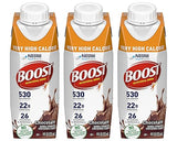 Boost Very High Calorie Nutritional Drink Very Vanilla, Made with Natural Chocolate Flavor & No Artificial Flavors, Colors & Sweeteners, 8 FL OZ (Pack