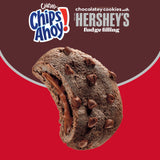 CHIPS AHOY! Chewy Chocolatey Hershey's Fudge Filled Soft Chocolate Chip Cookies, Chocolate Cookies, Family Size, 14.85 oz