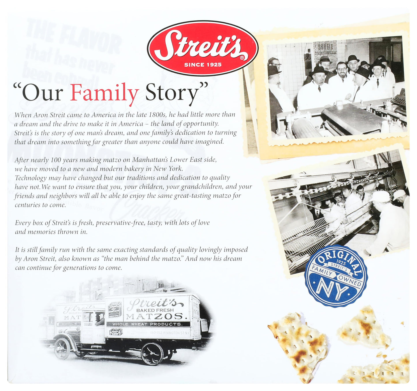 Streits Matzo Whole Wheat