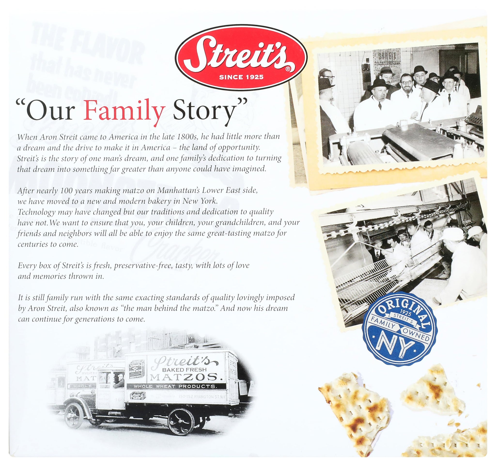 Streits Matzo Whole Wheat