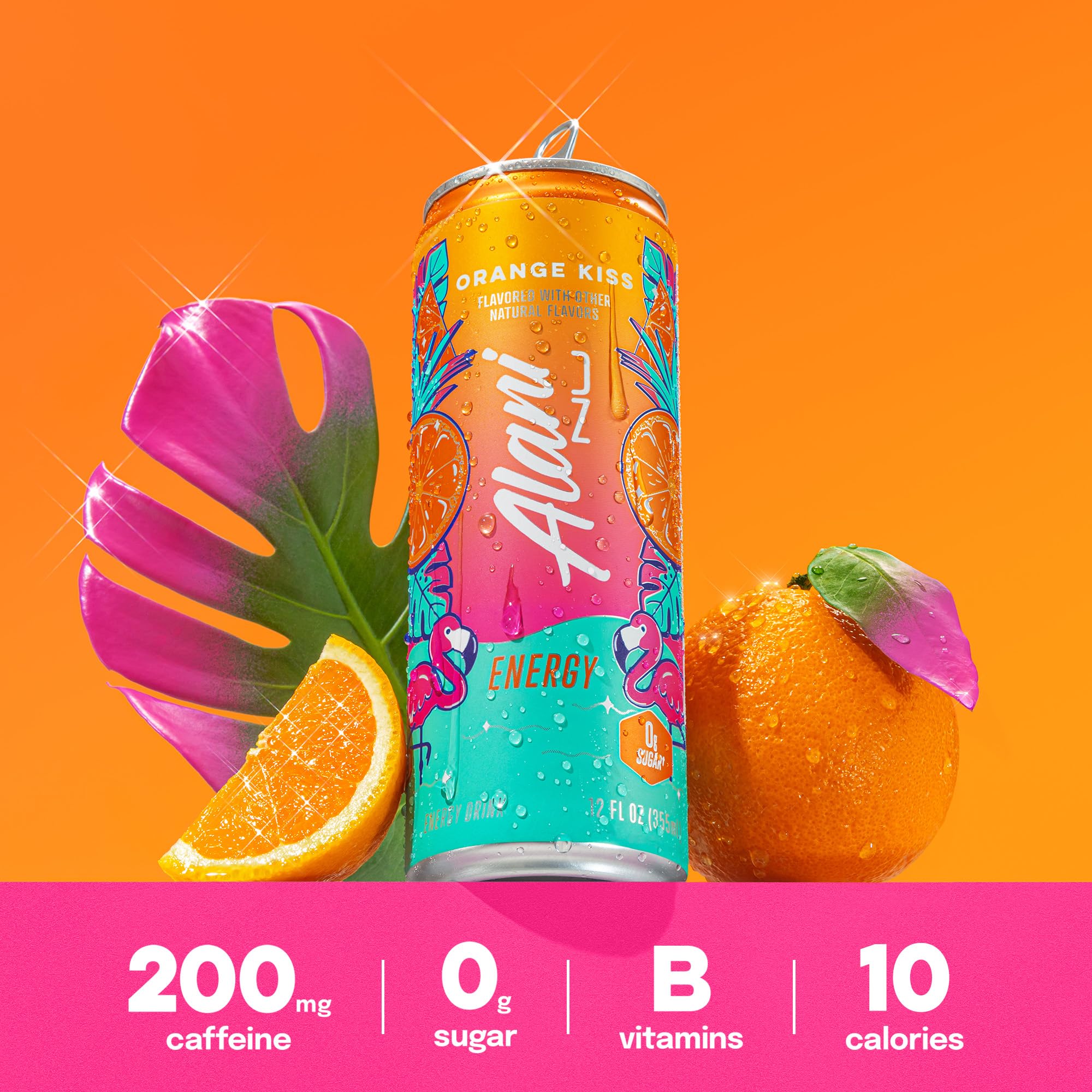 Alani Nu Orange Kiss Sugar Free Energy Drink (Pack of 12)