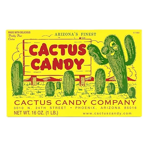 1 LB Box of Prickly Pear Cactus Candy