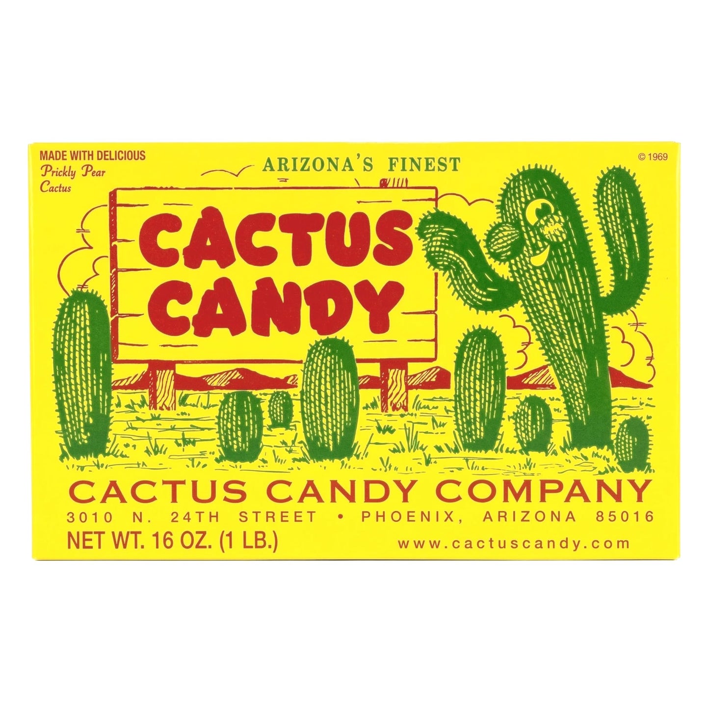 1 LB Box of Prickly Pear Cactus Candy