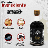 HAKU Black Truffle Tamari Naturally Brewed Aged 2 Years, 12.68 Oz (375 ml) - Traditional Gourmet Dipping Sauce & Marinade for Sushi, Meat, Rice, Stir