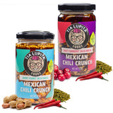 Tia Lupita Mexican Chili Crunch - Salsa Macha, Crunchy Morita Chili Oil | Gluten-Free, Non-GMO, Vegan | Cranberry & Peanut Variety (2 Pack)