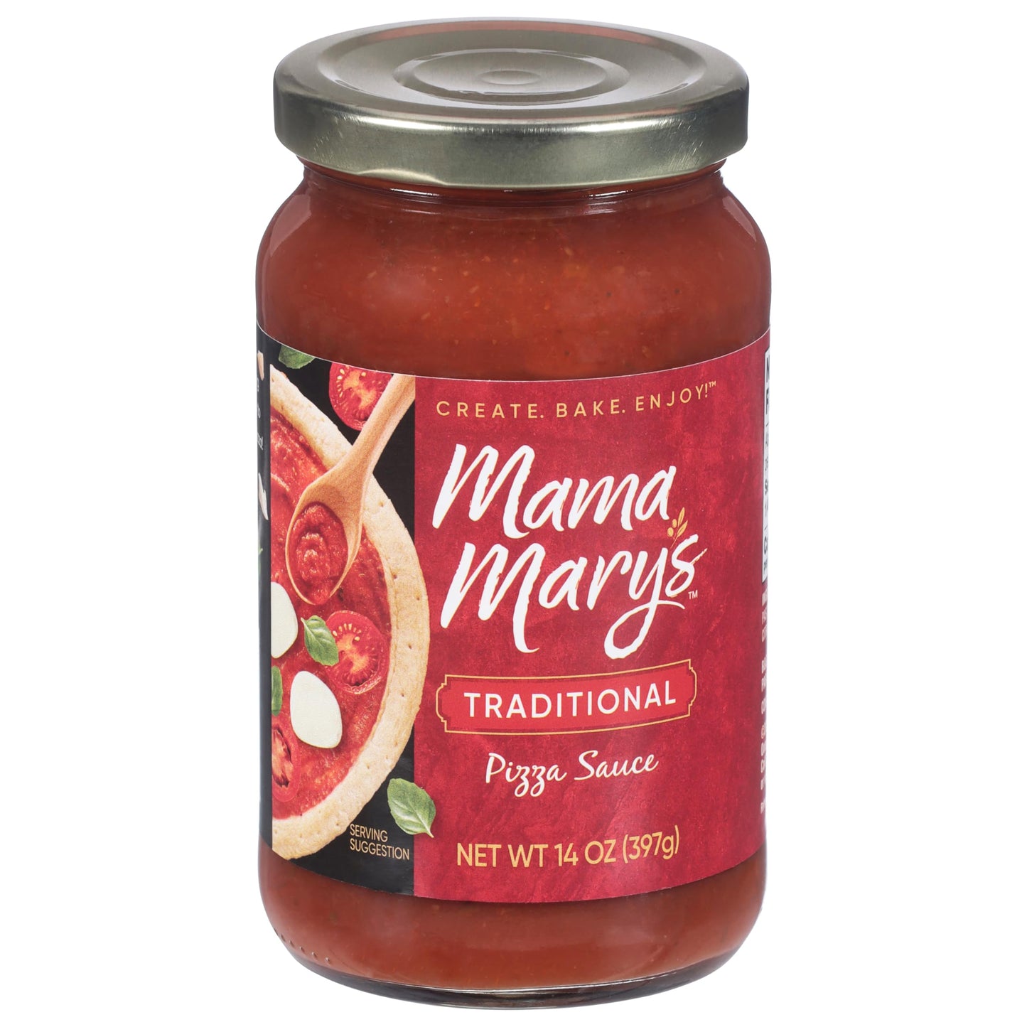 Mama Mary's Traditional Pizza Sauce, 14 Ounce