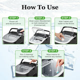 Ice Machine Cleaner and Descaler with 2 cleaning brushes,Ideal for Frigidaire, Opal, GE Profile, Kitchenaid units.Ice Maker Cleaner Removes Lime