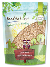 Food to Live Italian White Whole Grain Sorghum, 1 Pound - Premium White Groats. Raw Milo Seeds. Vegan, Bulk Broom-corn. Durra is Great for Making