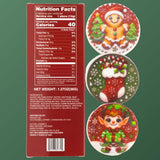 Christmas Marshmallow Toppers, Perfect for Hot Cocoa Toppings or Dessert Decorating Candy, Assorted Holiday Designs (6 Count (2 packs of 3))