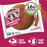 Lenny & Larry's Protein Cookie, [Snickerdoodle], Chewy Soft Baked, 8g Plant Protein, Vegan, Non-GMO, High Fiber, 2 Ounce Cookie (Pack of 12)