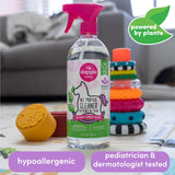 Dapple Baby All Purpose Cleaning Spray, Hypoallergenic for Toys, High Chairs, Swings, Counters, Powered by Plants, 1 Pump Included, Lavender, 30 Fl Oz