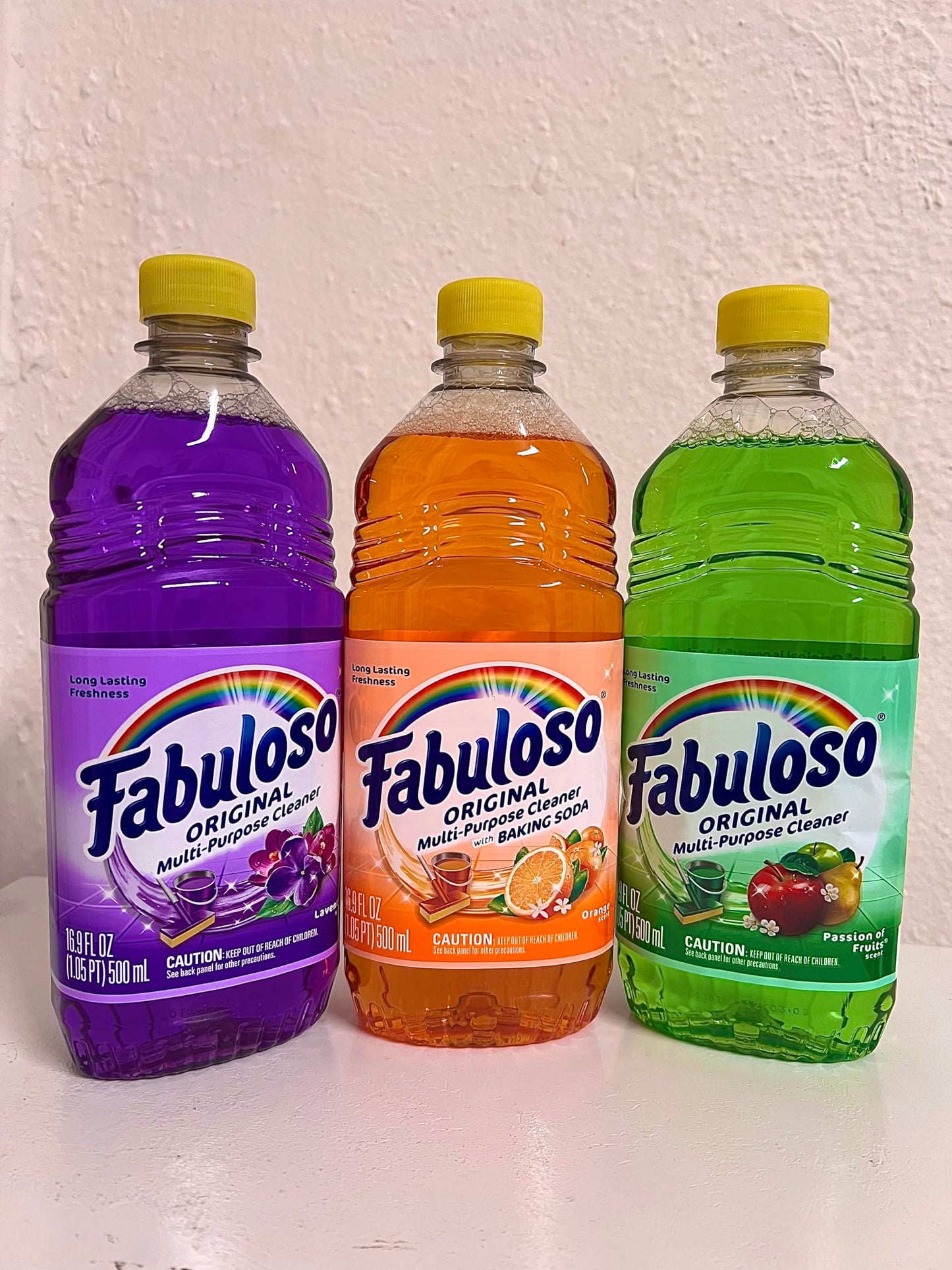 Fabuloso Multi-Purpose Cleaner Liquid 16.9 fl oz Bottles Assorted Scents Variety Bundle of 3 Bottles