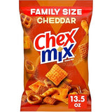 Chex Mix Cheddar Snack Mix, Savory Snack Bag, Family Size, 13.5 oz