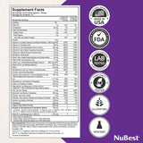 NuBest Tall Protein Powder for Kids & Teens - Whey Protein Powder - Chocolate Protein Powder Shake with Probiotics, Omega 3-6-9, Vitamin D3 + K2