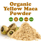 Food to Live Organic Yellow Maca Powder, 1 Pound - Non-GMO, Kosher, Raw Ground Maca Root, Vegan, Flour, Bulk