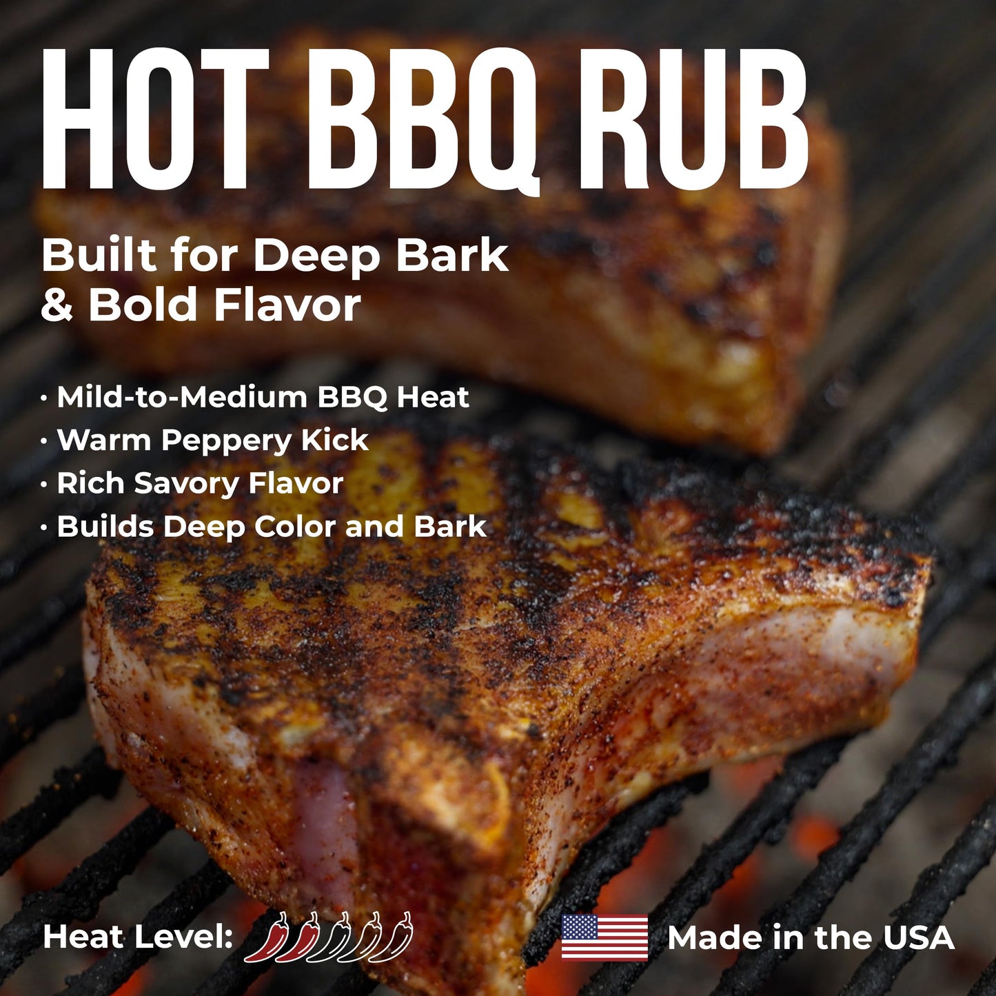 Killer Hogs HOT BBQ Rub Championship Grill Seasoning for Beef, Steak, Burgers, Pork, and Chicken, 5 lb Bag