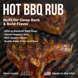 Killer Hogs HOT BBQ Rub Championship Grill Seasoning for Beef, Steak, Burgers, Pork, and Chicken, 5 lb Bag