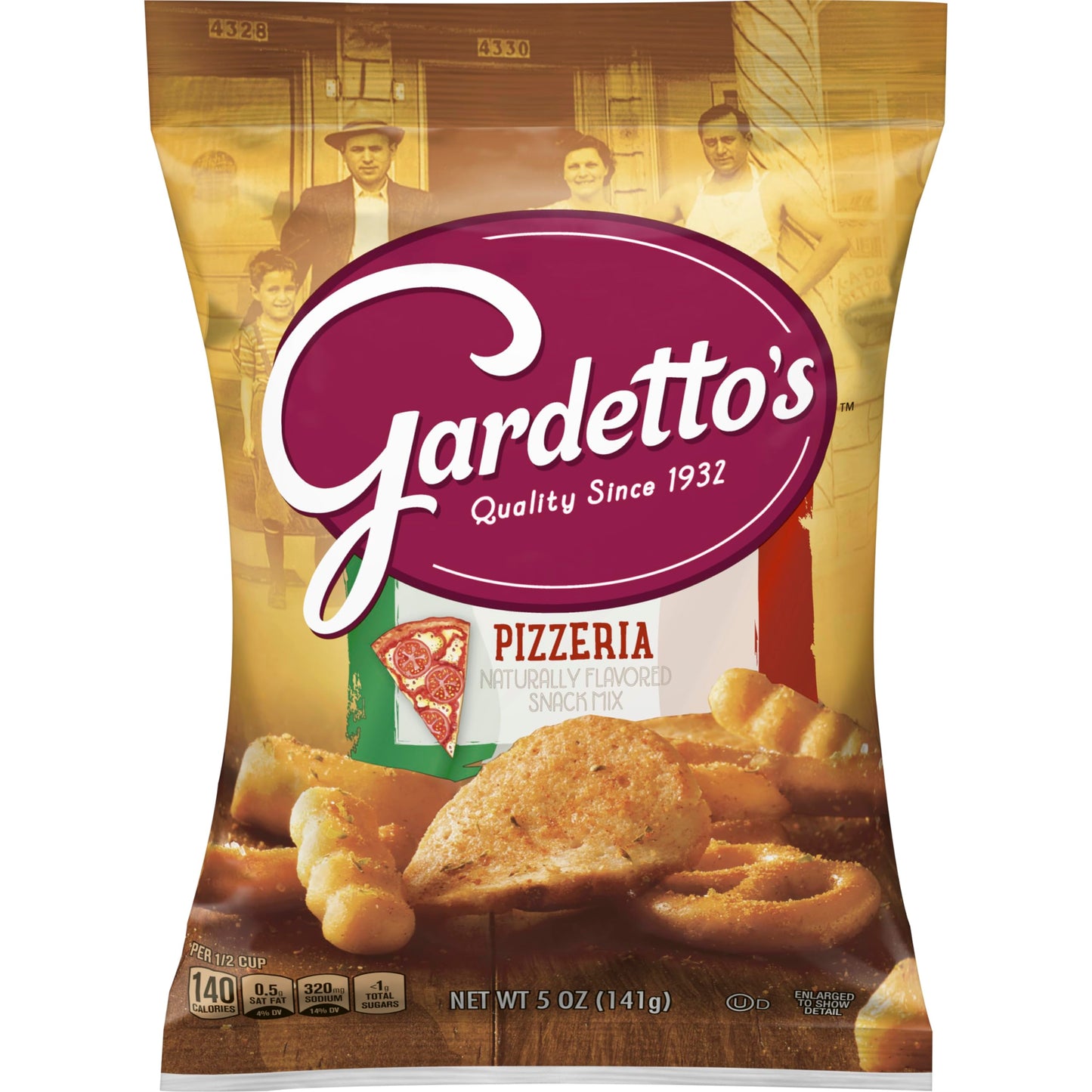 Gardetto's Pizzeria Naturally Flavored Snack Mix, 5.0 oz Bag