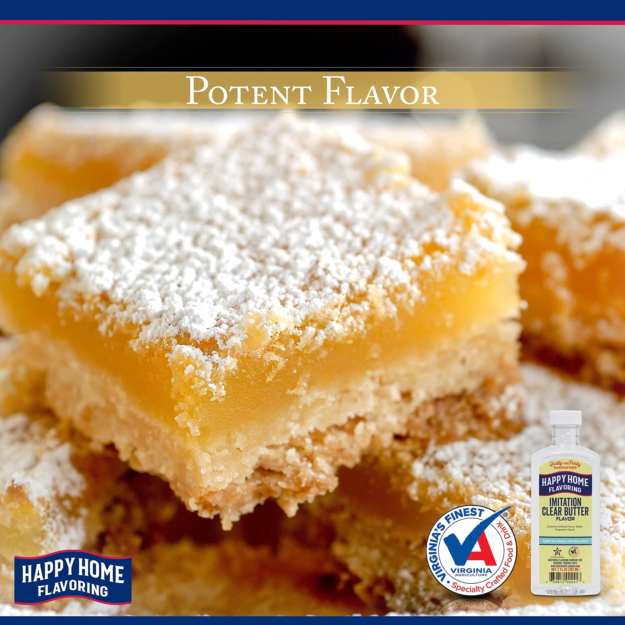 Happy Home Imitation Clear Butter Flavoring, Non-Alcoholic, Certified Kosher, 7 oz.