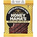 Honey Mama's, Peanut Butter Cup Chocolate Fudge Bars, NO Refined Sugar, Gluten Free, Dairy Free, Soy Free, NO Seed Oils, 2.5 Ounce, 3-Serving Bar