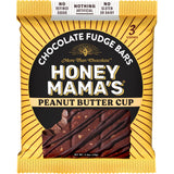 Honey Mama's, Peanut Butter Cup Chocolate Fudge Bars, NO Refined Sugar, Gluten Free, Dairy Free, Soy Free, NO Seed Oils, 2.5 Ounce, 3-Serving Bar
