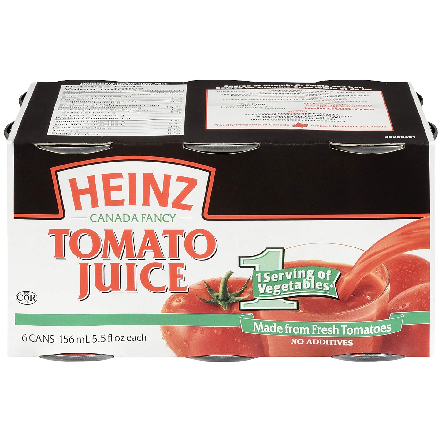HEINZ Tomato Juice 156 ml 5.5 fl oz 6 Pack