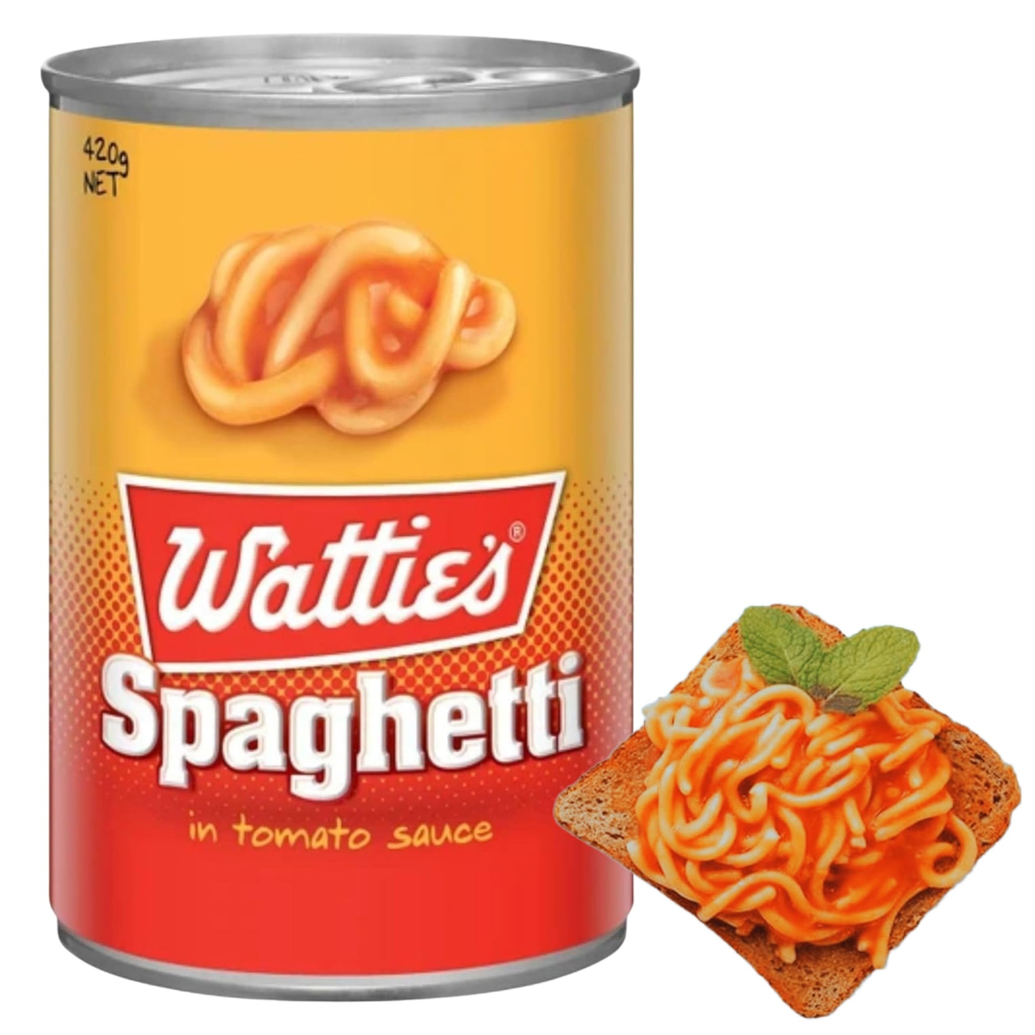 Watties Spaghetti In Rich Tomato Sauce (Pack of 3 x 420g Ea) New Zealand's Favourite Spaghetti, Delicious