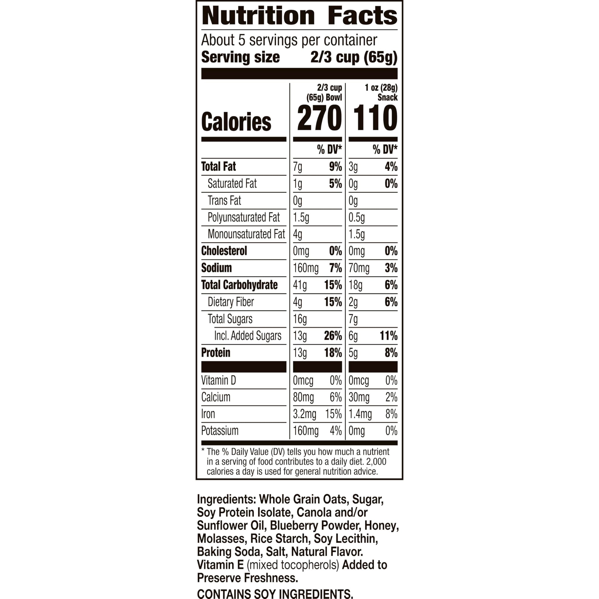 Nature Valley Protein Granola, Blueberry Muffin Flavor, Resealable Snack Pouch, 11 oz