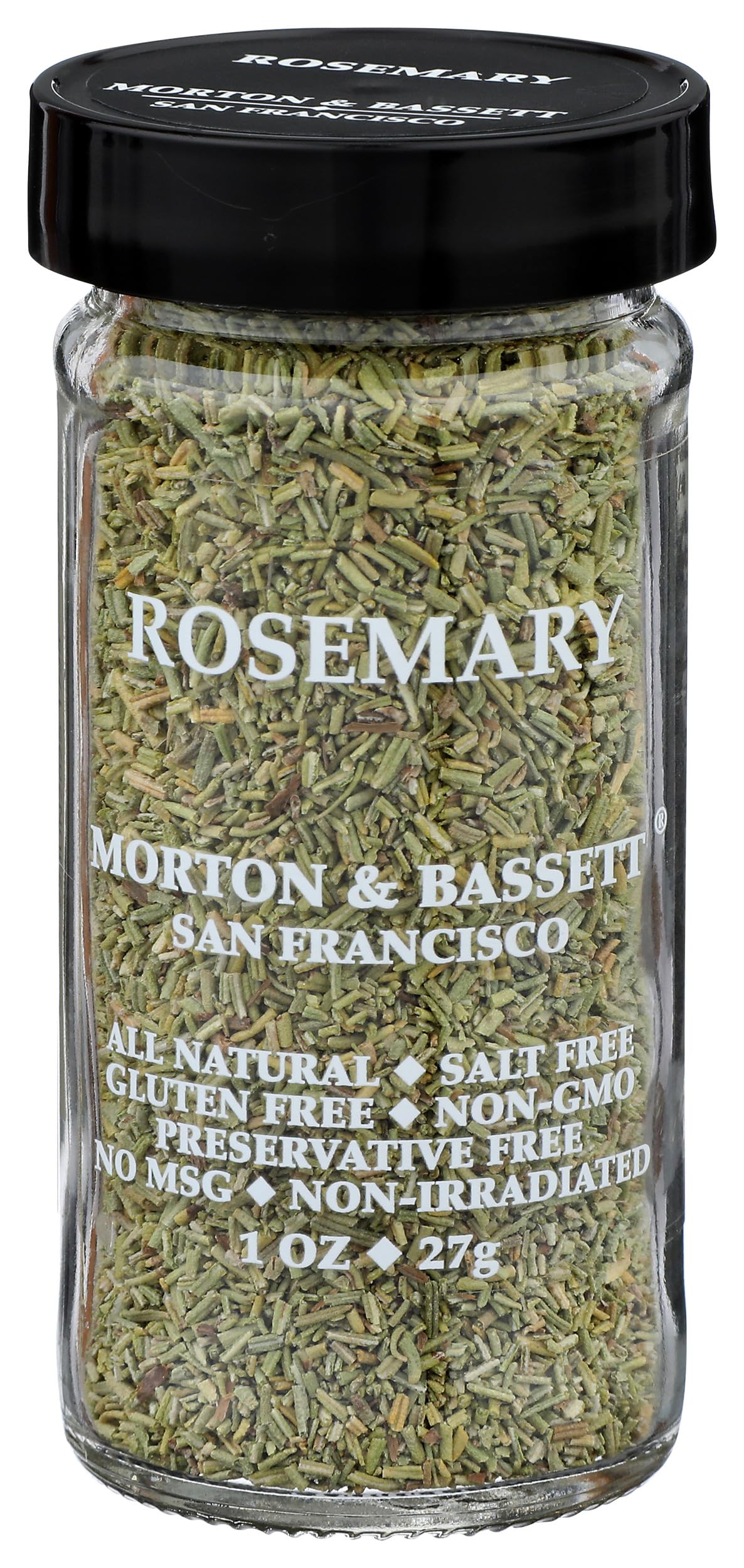 Morton & Bassett Rosemary, 1 oz - Non-GMO, Salt-Free, Fragrant Herb for Roasts, Sauces & Mediterranean Recipes