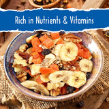 Sunkist® Antioxidant Trail Mix - Fruit, Nut and Seeds, Low Sodium, Gluten Free Snack with Papaya, Banana Chips, Pecans, Walnuts, Blueberries