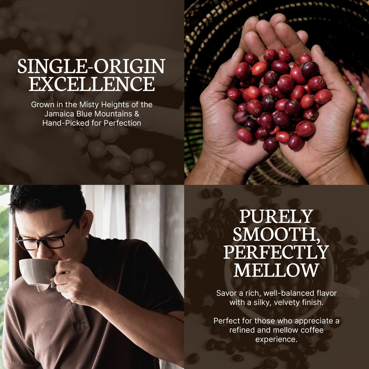 Dancing Moon Coffee Pods - 100% Jamaica Blue Mountain Medium Roast - K-Cup Compatible Keurig Coffee Pods - Small-Batch Crafted, Supports Military