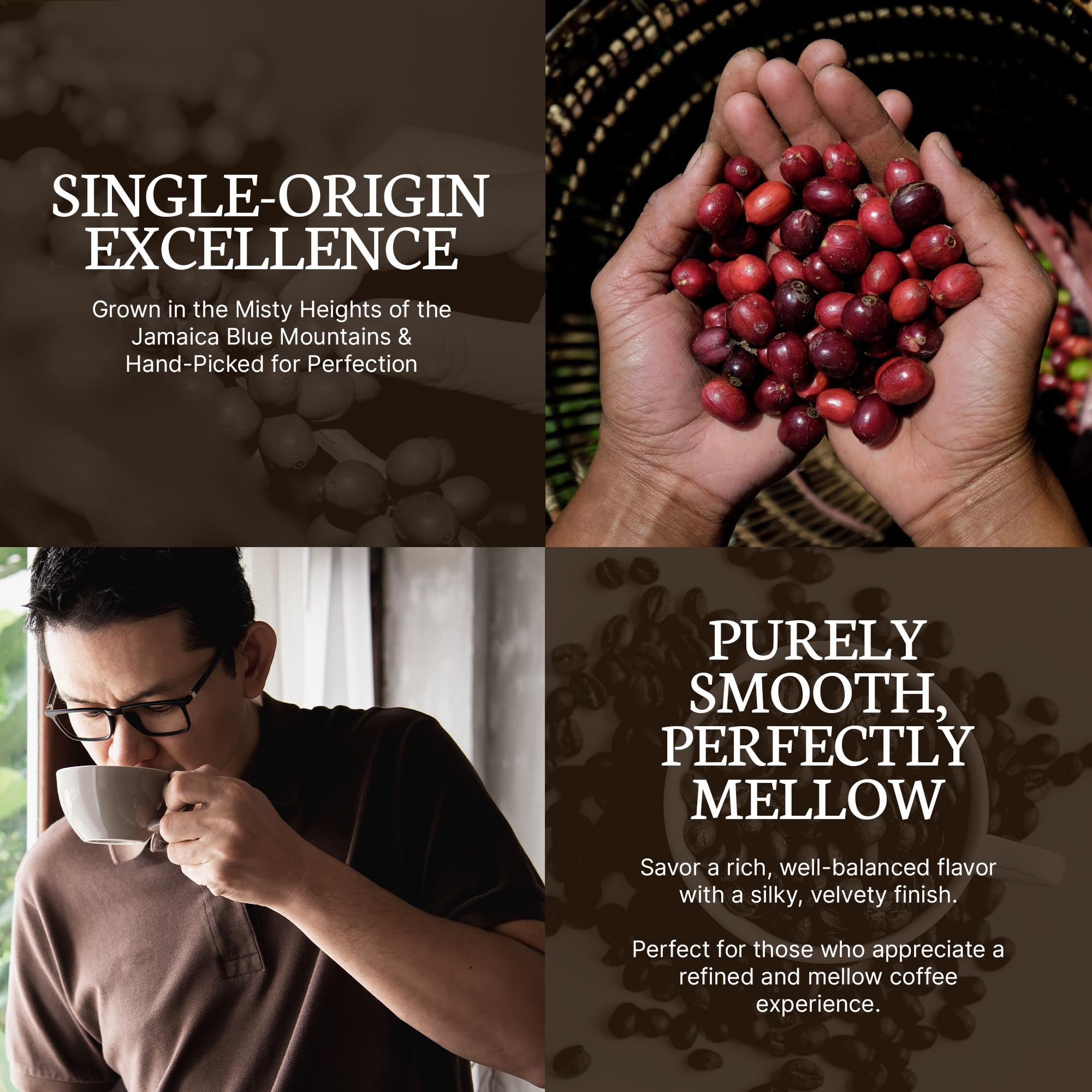 Dancing Moon Coffee Pods - 100% Jamaica Blue Mountain Medium Roast - K-Cup Compatible Keurig Coffee Pods - Small-Batch Crafted, Supports Military