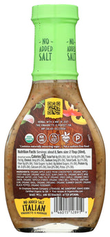Organicville Organic Salt Free Italian Dressing, 8 FZ